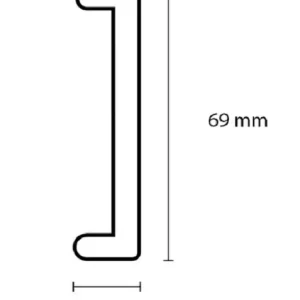 StairTech Reno U-kap 305x7cm Wit Goedkoop